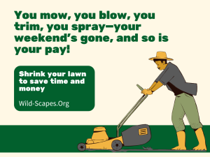 You mow, you blow, you trim, you spray—your weekend's gone, and so is your pay!