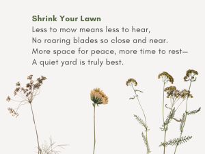 Less to Mow Means Less to Hear